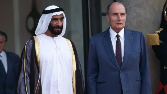 Sheikh Zayed bin Sultan Al Nahyan in France