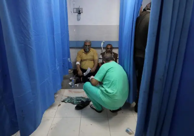 ग़ज़ा के अस्पताल का हाल