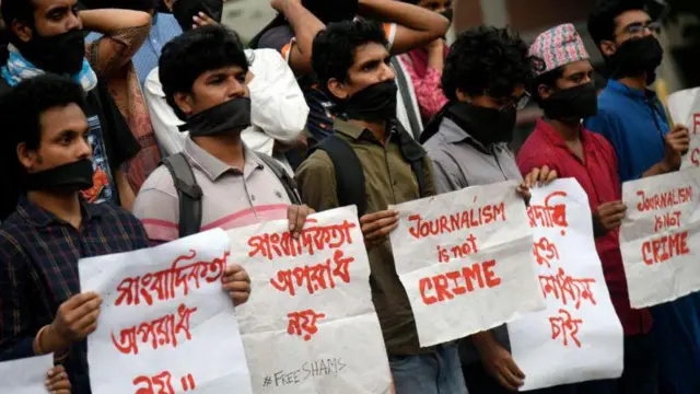 ডিজিটাল নিরাপত্তা আইন দিয়ে সাংবাদিক ও ভিন্নমত দমনের অভিযোগ রয়েছে