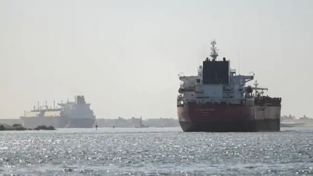 کشتیهای تجاری در دریای سرخ