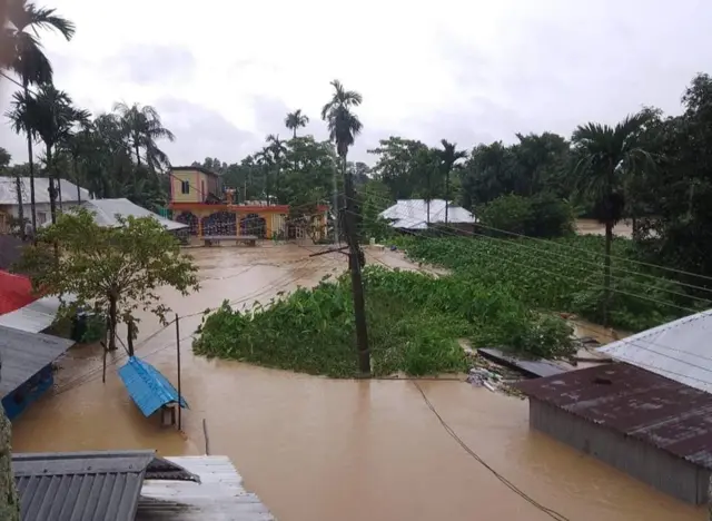 সবচেয়ে বেশি ক্ষতিগ্রস্ত হয়েছে যেসব এলাকা, তার মধ্যে অন্যতম গোমতী জেলা