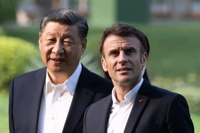 Tổng thống Macron và Chủ tịch Trung Quốc Tập Cận Bình