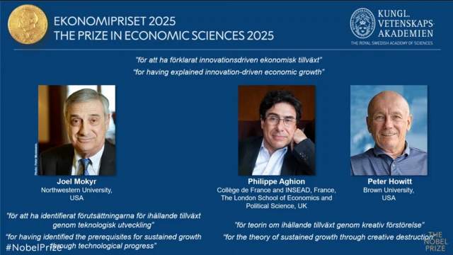 Джоэл Мокир, Филипп Агион и Питер Ховитт