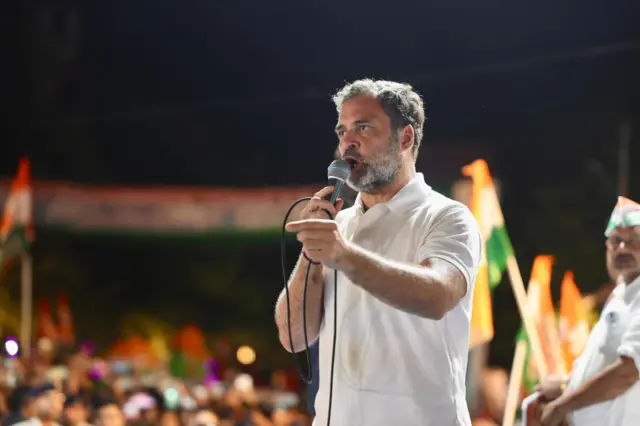 वोटर अधिकार यात्रा के दौरान बिहार के गया में राहुल गांधी