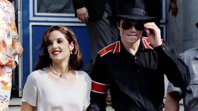 لیزا پریسلی و همسر دومش، مایکل جکسون