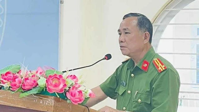 Ông Nguyễn Hoàng Văn khi giữ chức Trưởng Công an, Thủ trưởng Cơ quan CSĐT Công an huyện Trà Ôn