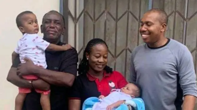 Dillibe Onyeama na ezinaụlọ nwa ya nwoke bụkwa Dillibe Onyeama