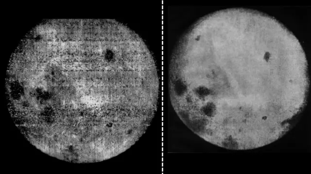 1959 साली लुना 3ने टिपलेली चंद्राची दुसरी बाजू 