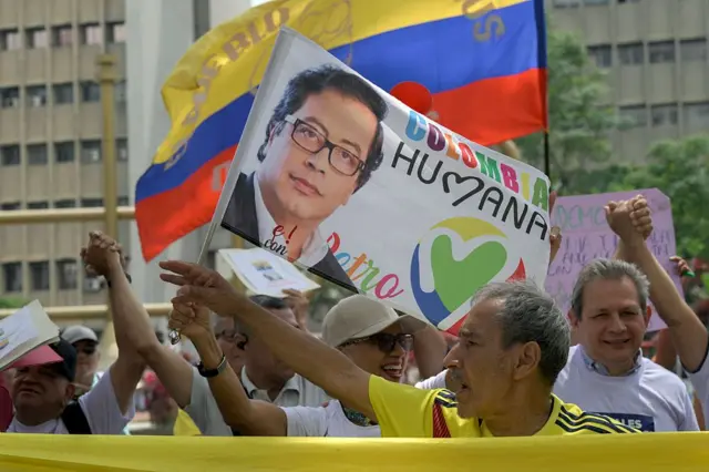 Seguidores de Petro en Cali