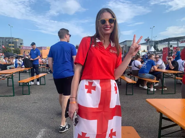 Viktorija, navijačica Gruzije