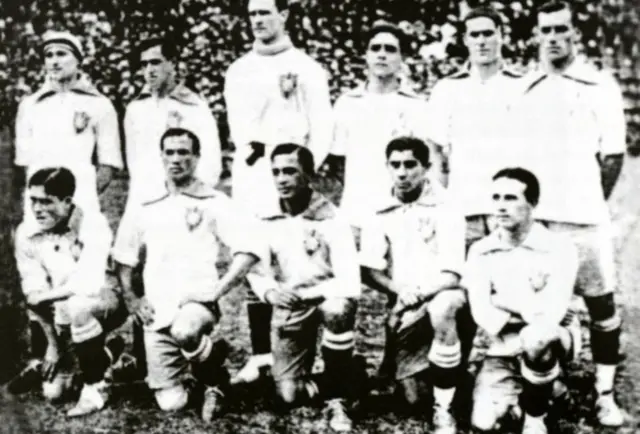 Los integrantes del Brasil campeón en 1919