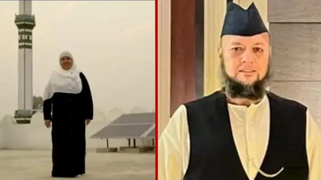 શાઇસ્તા અંબર (ડાબે) અને મોહમ્મદ જાવેદ ખાન 