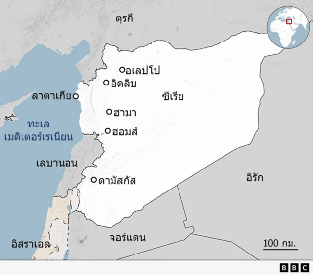 แผนที่ซีเรีย