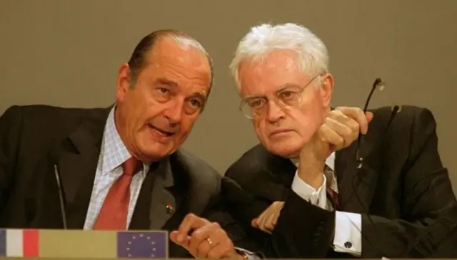 Jacques Chirac (à gauche) et Lionel Jospin