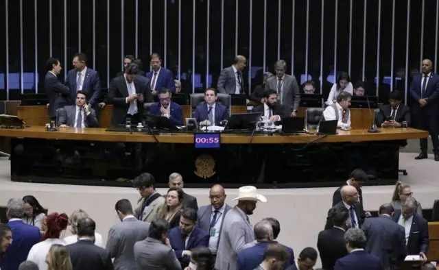 Hugo Motta na presidência da Câmara dos Deputados