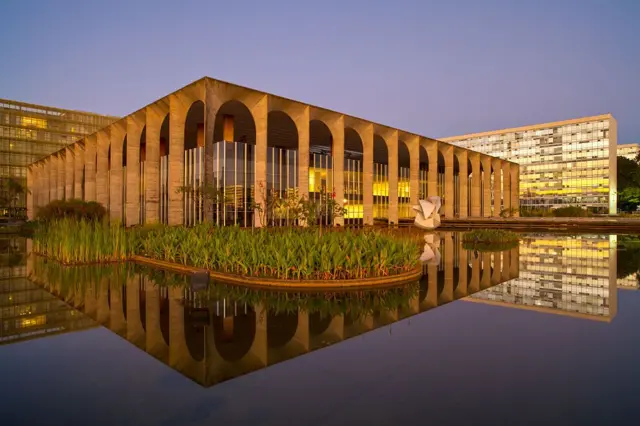 Palácio do Itamaraty, Ministério das Relações Exteriores, visto de fora