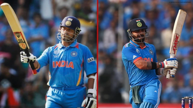 ਸਚਿਨ ਤੇਂਦੁਲਕਰ ਅਤੇ ਵਿਰਾਟ ਕੋਹਲੀ 