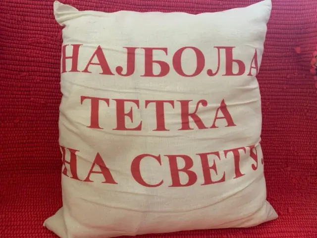 Jastuk sa natpisom: Najbolja tetka na svetu