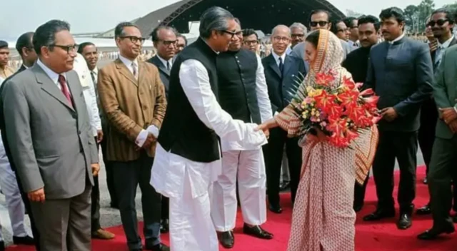 ஷேக் முஜிபுர் ரஹ்மான், இந்திரா காந்தி