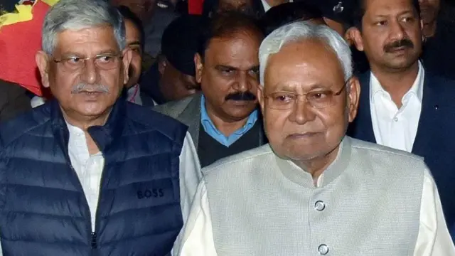 जेडीयू नेता नीतीश कुमार औल ललन सिंह