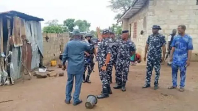 Awọn ọlọpaa wa nibi ti ikọlu agbebọn ti waye