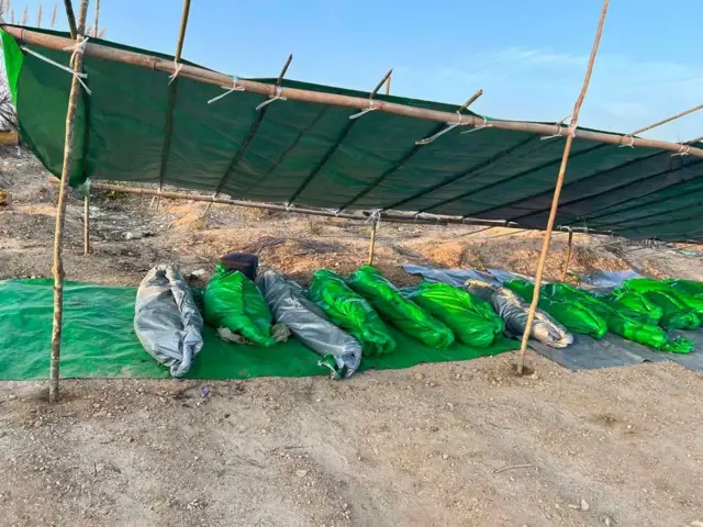 လေကြောင်းကနေ ဗုံးကြဲခံရလို့ သေဆုံးသွားသူတွေ