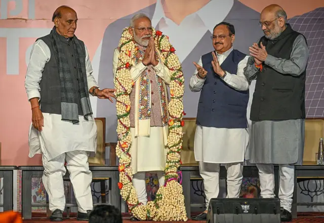 मोदी, शाह, राजनाथ और नड्डा