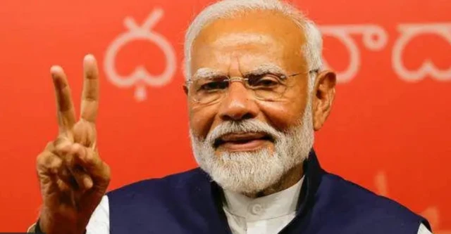 Narendra Modi fazendo sinalbetpix365 como sacar o bonus"V" com os dedos da mão direita