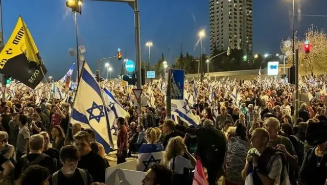 Des manifestants à Jérusalem ont récemment demandé le départ de M. Netanyahu.