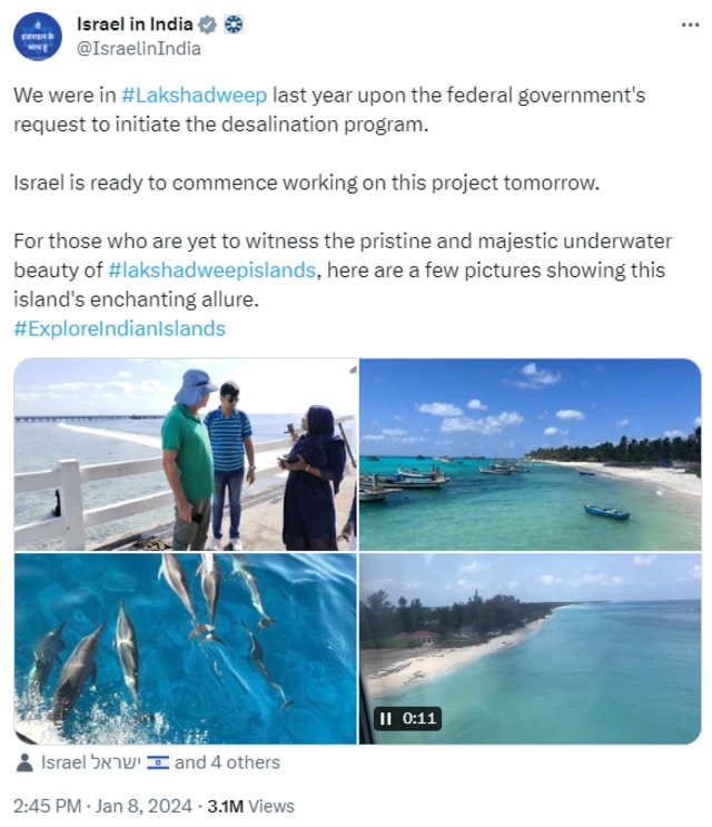 இந்தியா- மாலத்தீவு சர்ச்சையில் இஸ்ரேல் தலையீடு