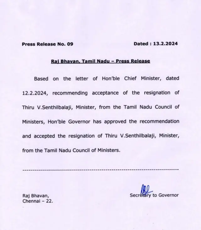 அமைச்சர் செந்தில் பாலாஜி ராஜினாமா ஏன்? 