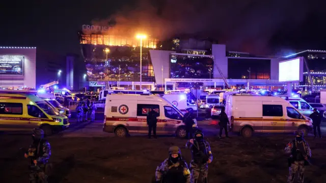 မောစကိုမြို့က ကဇာတ်ရုံ ၂၀၂၄ ခုနှစ်၊ မတ်လတုန်းက တိုက်ခိုက်မှုဟာ သူတို့လက်ချက်ဖြစ်တယ်လို့ အိုင်အက်စ်အဖွဲ့က ပြောပါတယ်