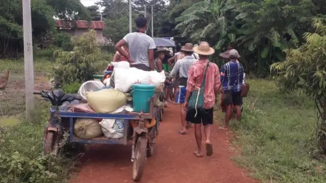 ပြီးခဲ့တဲ့စက်တင်ဘာလလယ်တုန်းက နေရပ်စွန့်ခွာထွက်ပြေးရတဲ့မုန်းဒေသခံတွေ 