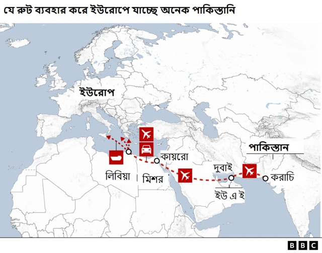 পাকিস্তান থেকে ইউরোপ: অবৈধ অভিবাসনের রুট