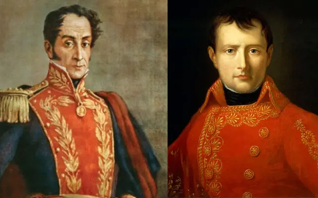 Simón Bolívar e Napoleão