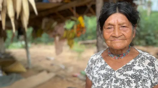 Uma mulher tsimane 