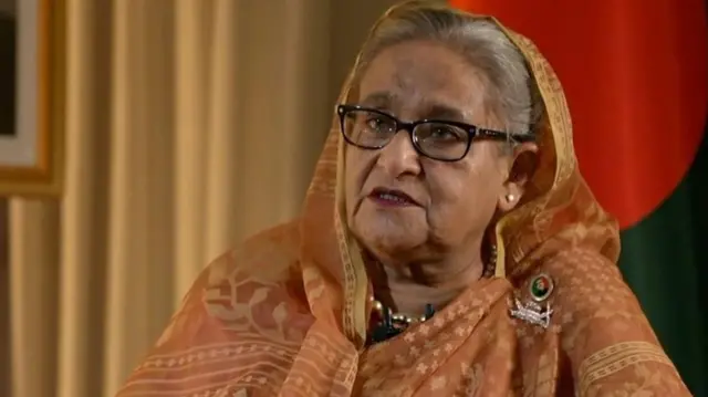 বিবিসিকে সাক্ষাৎকার দিচ্ছেন প্রধানমন্ত্রী হাসিনা। মে, ২০২৩