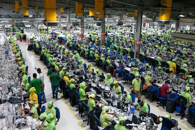 বাংলাদেশের একটি পোশাক কারখানা