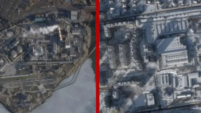 Последствия ударов по ТЭЦ хорошо видны на спутниковых фото