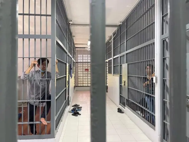 Bà Nguyễn Uyên Thùy trong khu trung tâm tạm giam người di cư IDC (Immigration Detention Centre) tại Thái Lan
