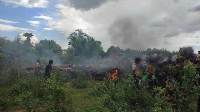 စုန်းချောင်းရွာဒေသခံတွေ နေရပ်မပြန်ရသေး