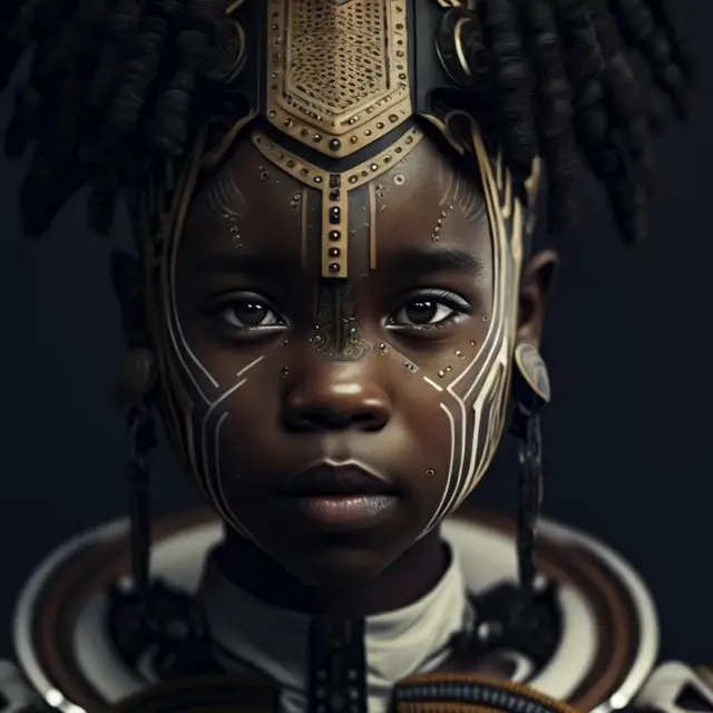 Enfant africain IA.