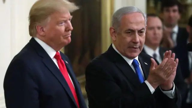 अमेरिका के राष्ट्रपति डोनाल्ड ट्रंप और इसराइल के प्रधानमंत्री बिन्यामिन नेतन्याहू