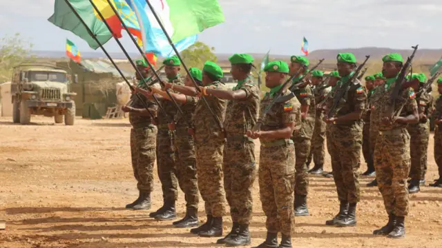 በሶማሊያ የሚገኙ የኢትዮጵያ ሠራዊት አባላት