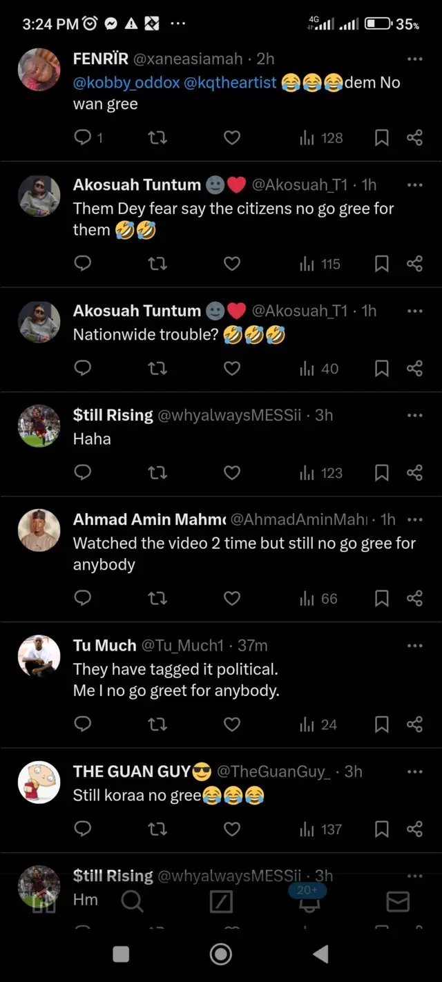 Aworan esi tàwọn eeyan fọ sí ọlọpaa