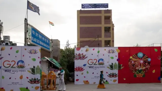 दिल्ली में जी-20 सम्मेलन की तैयारी.