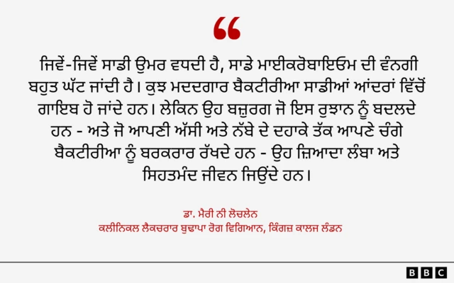 ਡਾ. ਮੈਰੀ ਨੀ ਲੋਚਲੇਨ ਦਾ ਵਿਚਾਰ