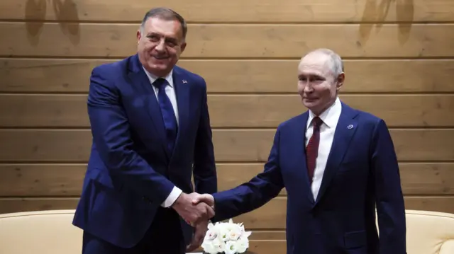 Dodik i Putin u Sočiju 2. oktobra 2025. 