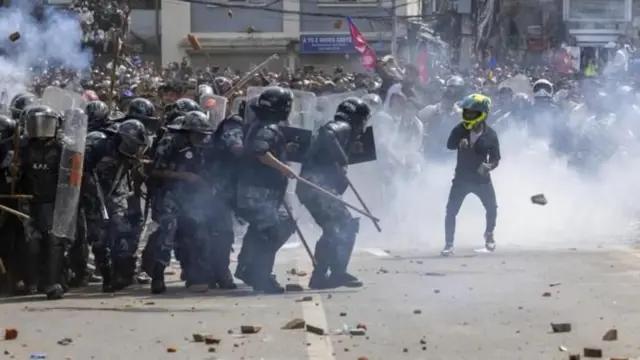 भदौ २३ गते भएको दमन