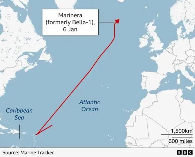 A map of the Atlantic